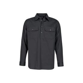 Spika GO Work Half Button Shirt - Mens - Ink - Large
