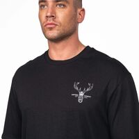 Hunters Element Alpha Stag Tee Black-Small