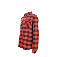 Spika Go Casual Check Shirt Mens Red-2XL