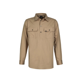 Spika GO Work Half Button Shirt - Mens - Light Tan - 2X Large