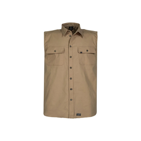 Spika GO Work Sleeveless Shirt - Mens - Light Tan - 3X Large